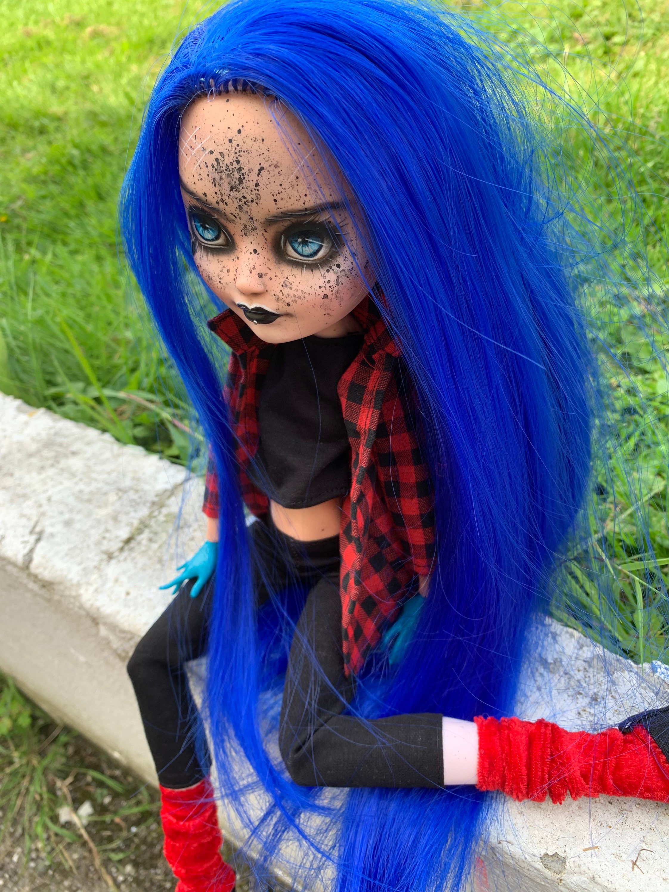 17 inch ever after high monster high custom ooak doll repaint Etsy