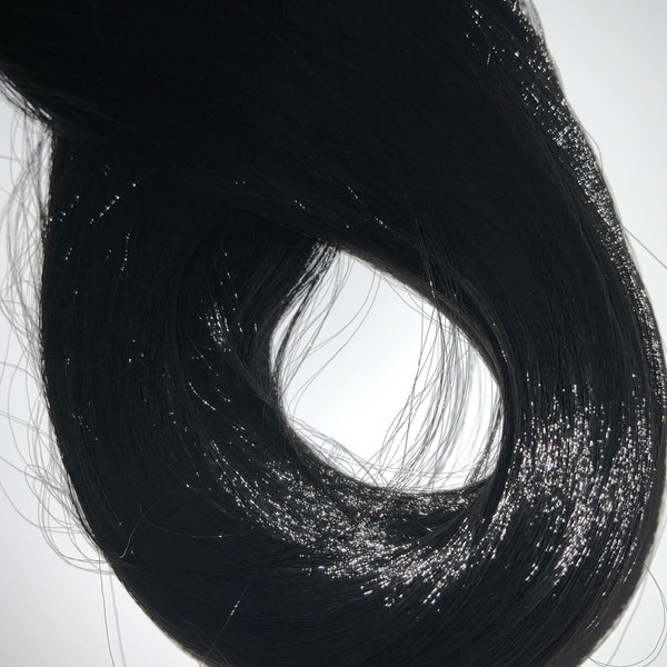 Nylon filo doll hair reroot black 50g