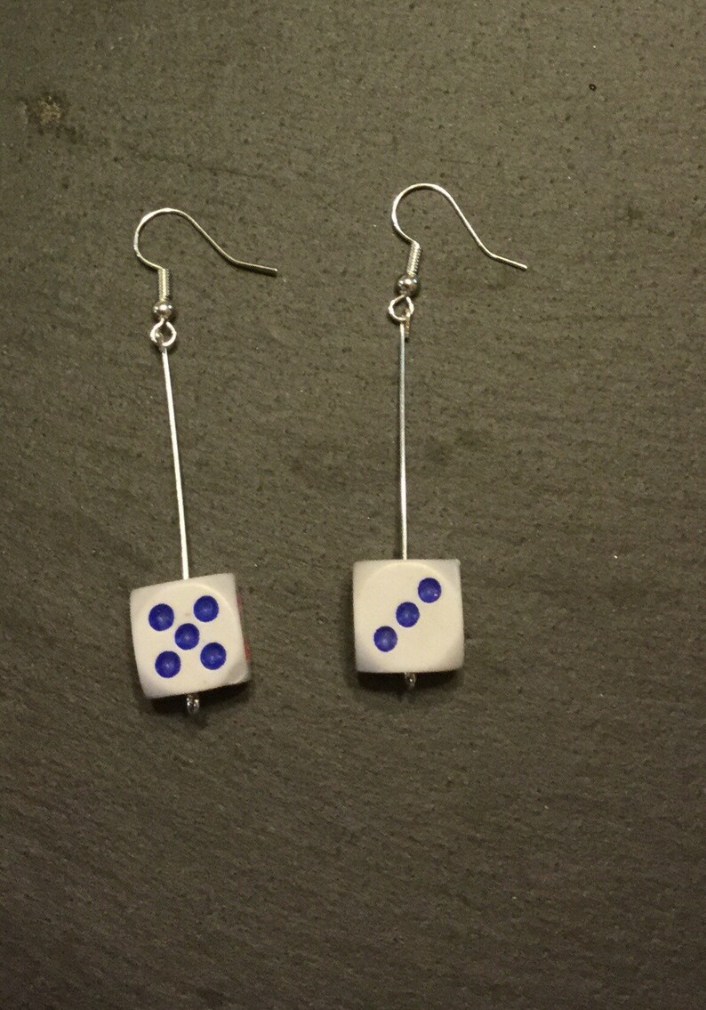 Yu gi oh inspired dice earrings