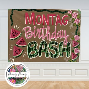 Hand Painted Banners, Kraft Paper Custom Banner Birthday, Graduation, Celebration, Brown Paper Banner Personalized for Celebrations