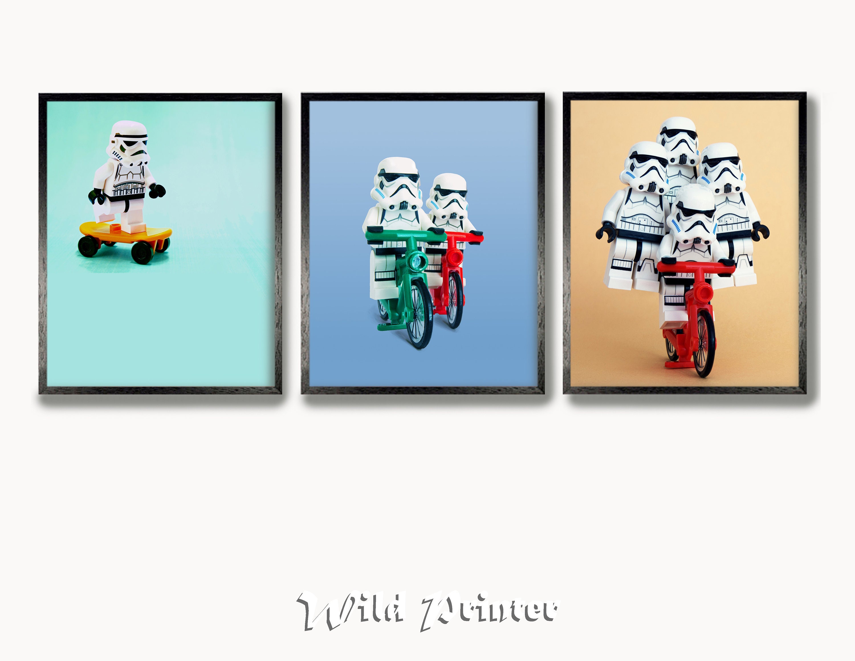 Lego Star Wars Set of 3 Print Stormtrooper Fantasy Wall Art Etsy