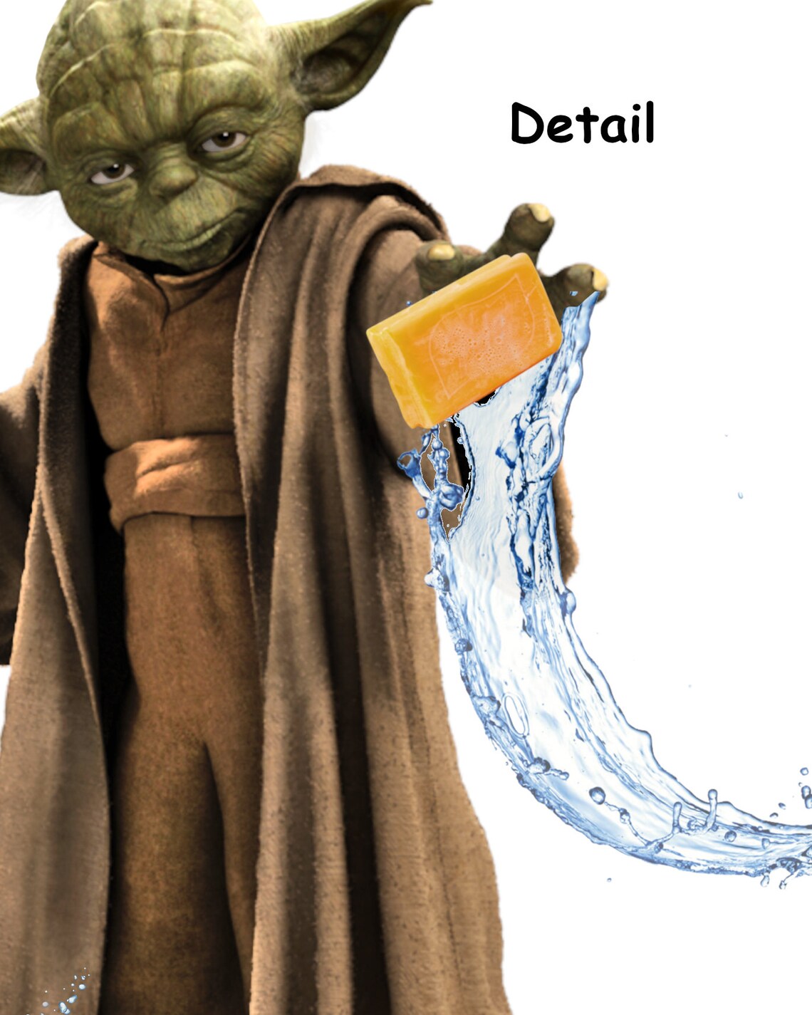 Star Wars Yoda Bathroom Poster Fantasy Quote Print Wash Etsy