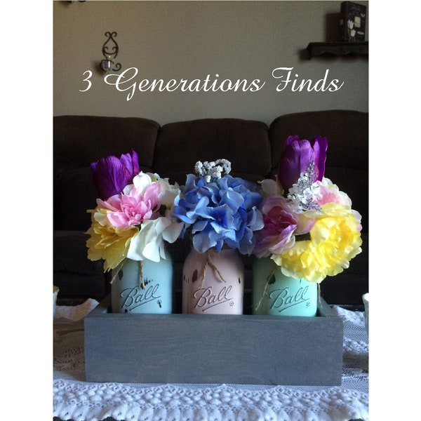 Pastel Colored Mason Jars Etsy