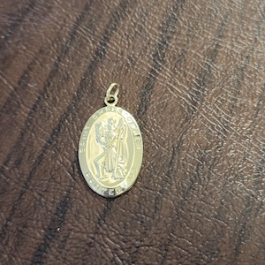 Vintage PPC 14K Gold-Filled St. Christopher Medal/Pendant, Gold Filled Saint Christopher Protection Medal, Travel Protection Medal