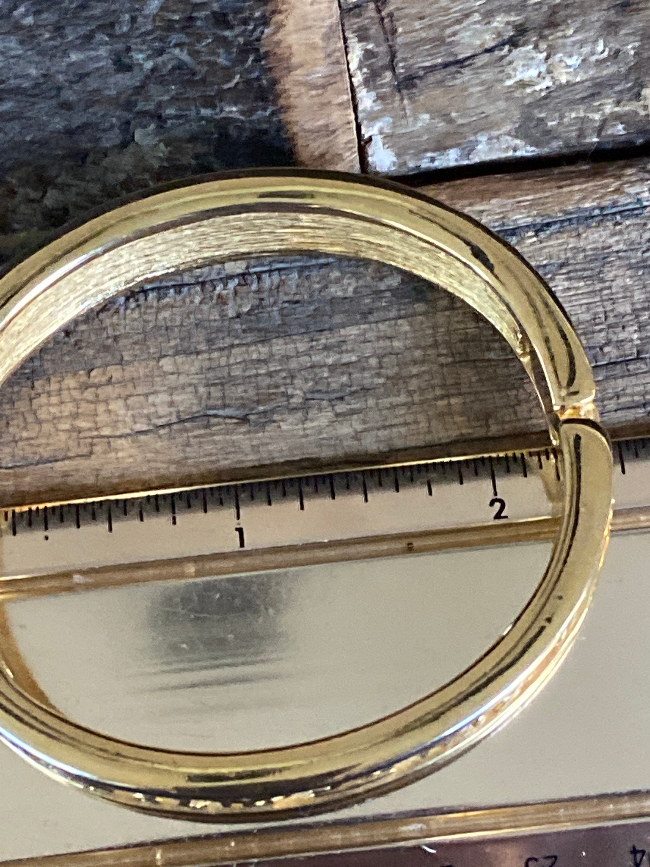 Vintage gold tone Joan Rivers zodiac sign hinged bangle Etsy