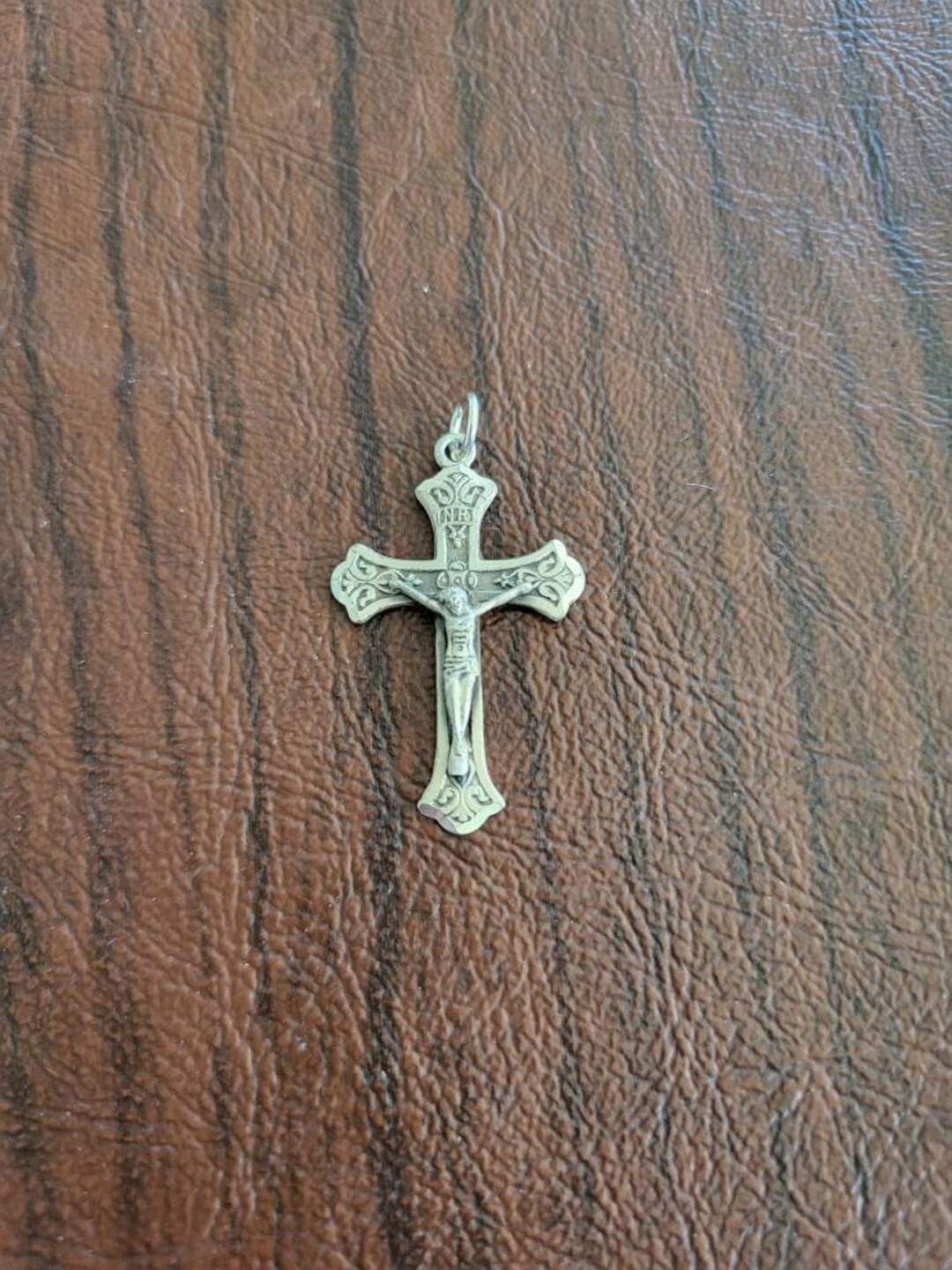 Vintage Chapel Sterling Silver Crucifix Cross Pendant Pretty Etsy
