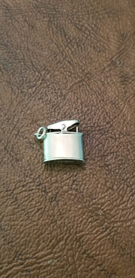 Vintage Sterling Silver Lighter Charm/Pendant, Art