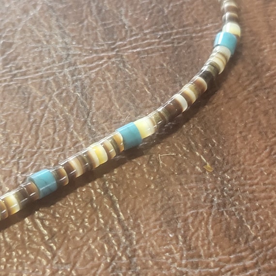 Vintage Heishi Bead Necklace, 17.25 inch Necklace… - image 7