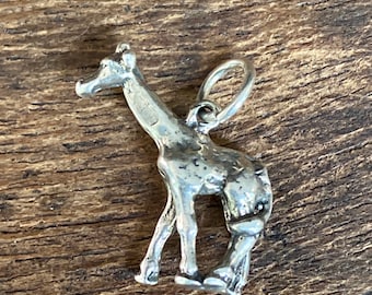 925 sterling giraffe figural charm for bracelet