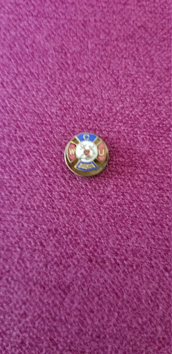 Vintage Whitehead & Hoag WCU Pin, Western Catholi… - image 1