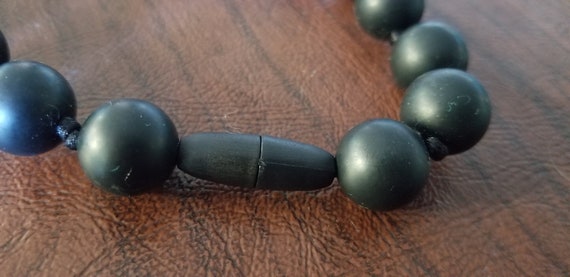 Unique Modernist Rubber Bead Statement Necklace, … - image 7