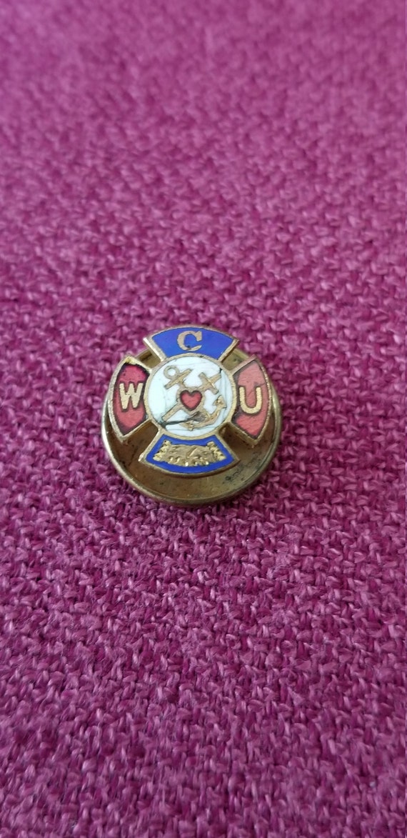 Vintage Whitehead & Hoag WCU Pin, Western Catholi… - image 3