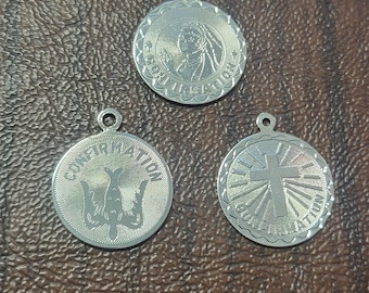 Vintage Sterling Silver Confirmation Charm/Pendant, Pick 1 for 18 Dollars