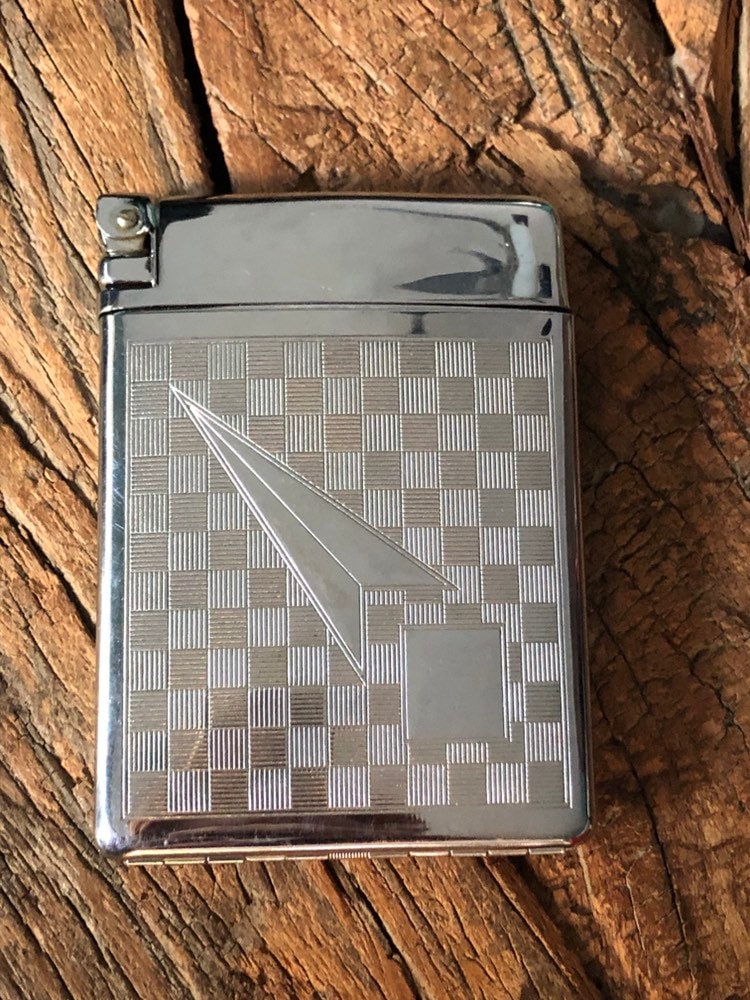royal case lite cigarette case Vintage Silver Tone Royal Case-lite Combination Cigarette Case and Lighter