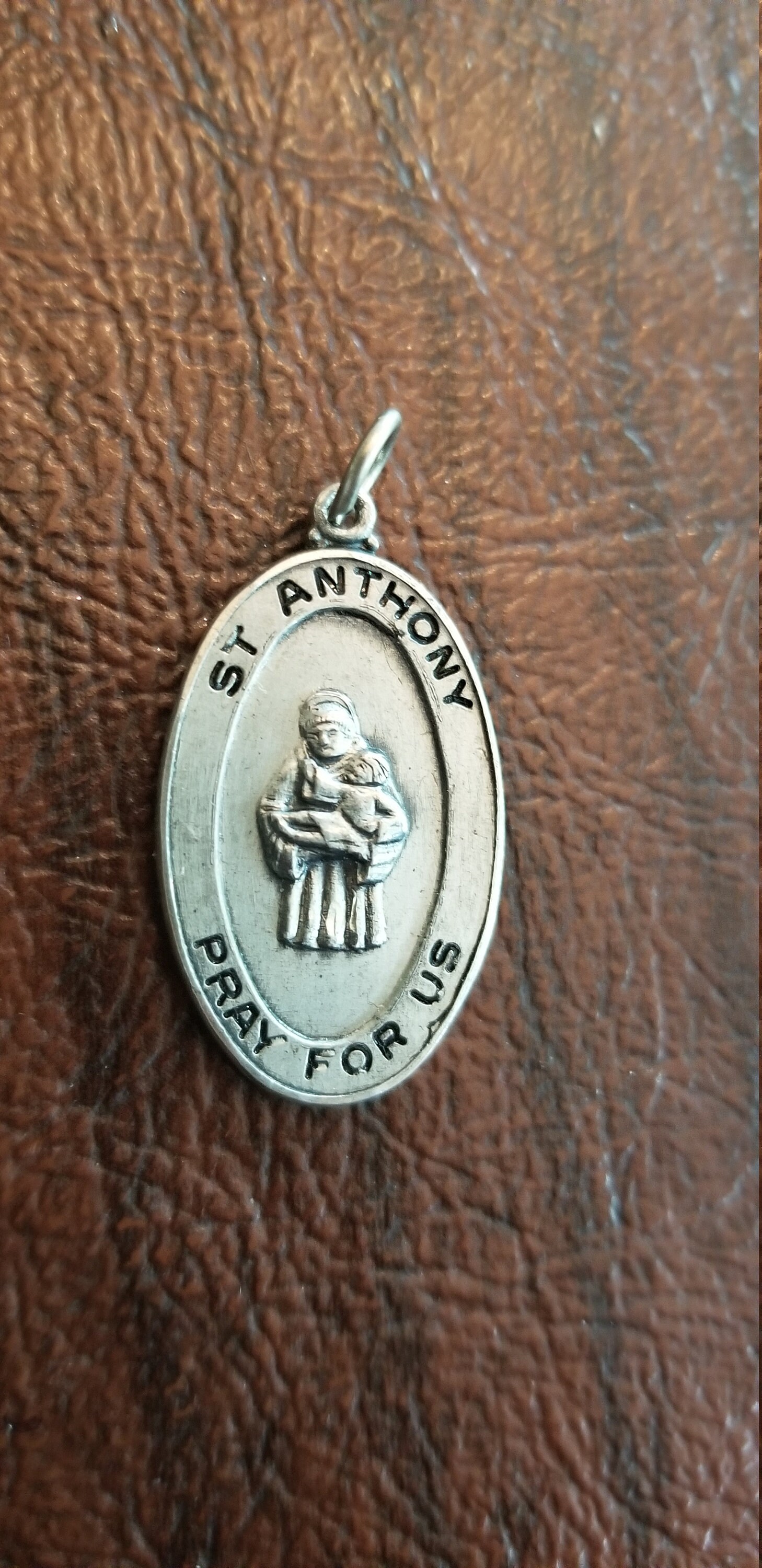 Vintage Creed Sterling Religious Medal/pendant, St. Anthony Medal ...