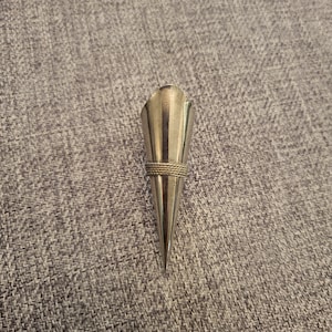 Bud Vase Brooch or Lapel Pin, Vintage, Silver-Toned Metal Bud Vase Pin, Unique Brooch-Could Hold a Small Flower or Plant