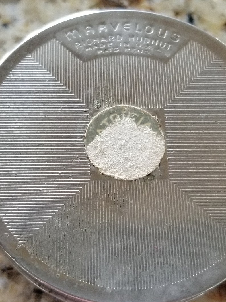 Vintage Richard Hudnut Marvelous Art Deco Mirror/powder Compact, Silver ...