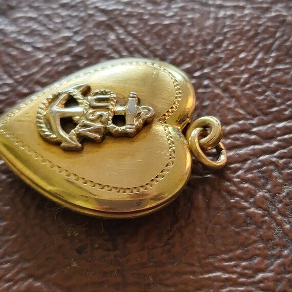 Vintage Gold over Sterling Silver US Navy Sweethe… - image 7