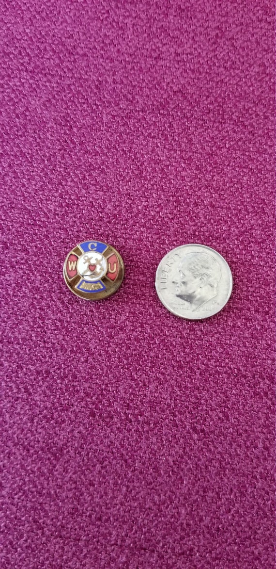 Vintage Whitehead & Hoag WCU Pin, Western Catholi… - image 2