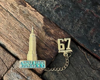 Vintage 80s Empire State Building Souvenir Pin - Etsy