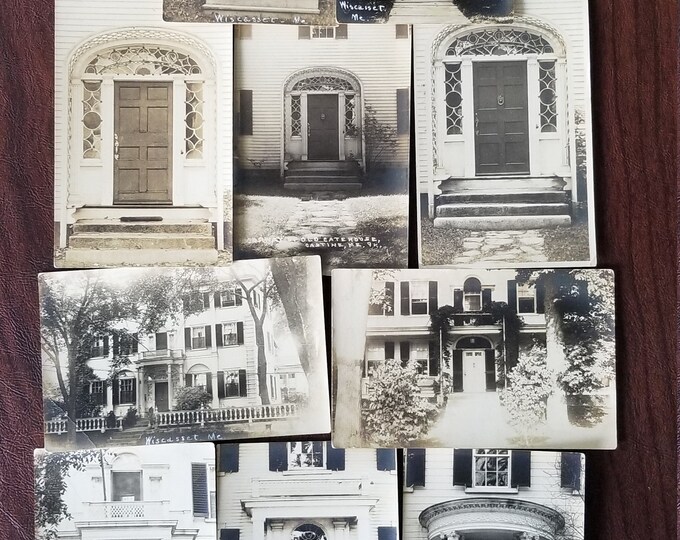 Vintage Wiscasset, Maine Postcards, Lot of 7 Mid 20th Century Souvenir