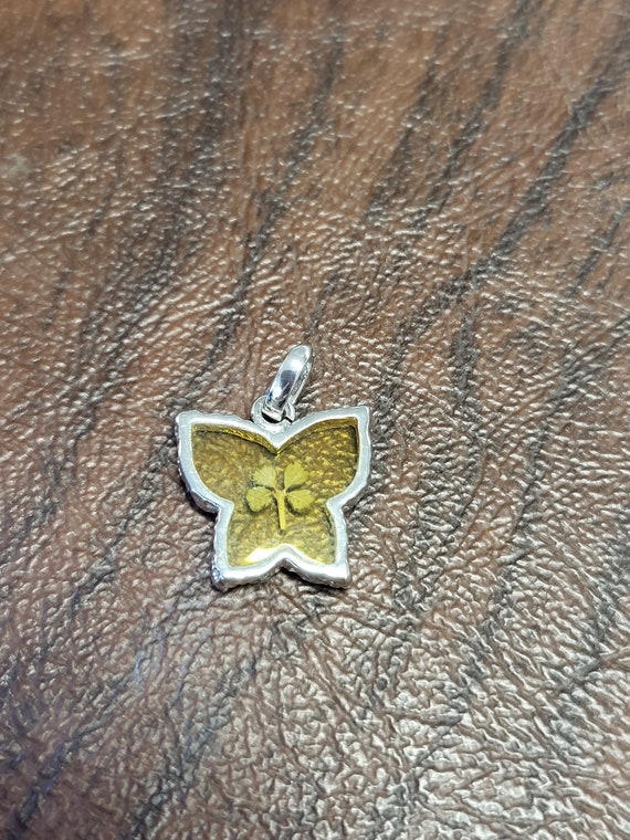 Sterling Silver 4-Leaf Clover Pendant, Actual 4-Le