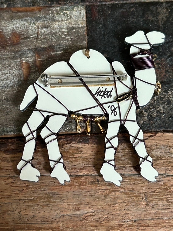 LizTech retired collectible camel signed and date… - image 7