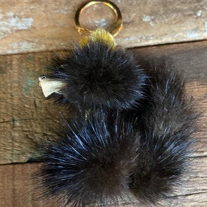 2023 Colorful Cute Pom Keychain With Mink Furry Luxury Fur Ball Shoulder  Bag Accessories - ursfur