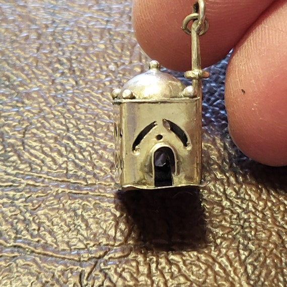 Unique Vintage Silver Mosque/Temple Charm, Domed … - image 5