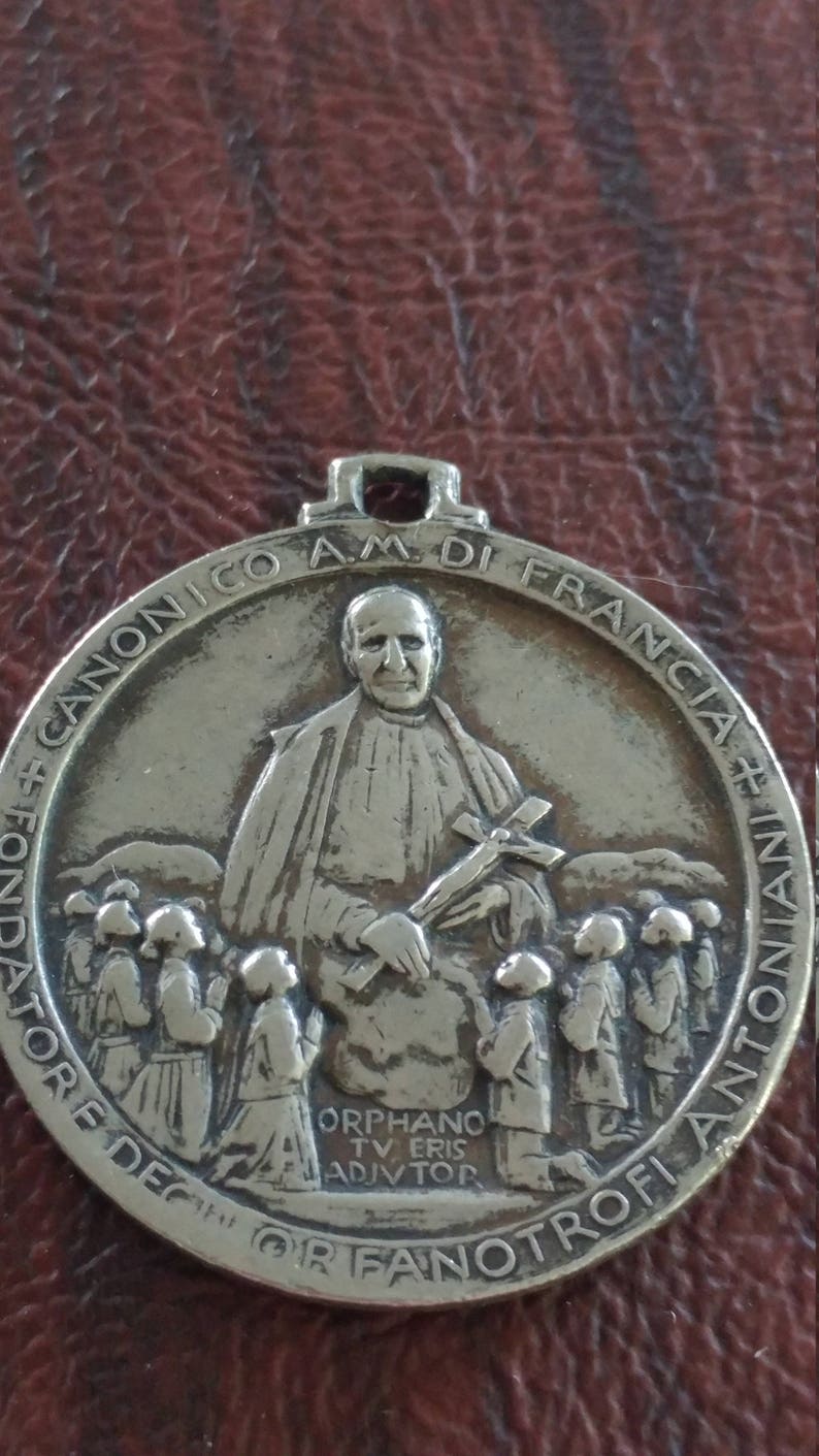 Antique Italian Religious Medal/Pendant Unusual 1931 Canonico Etsy