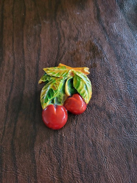 Cherry brooch 2024