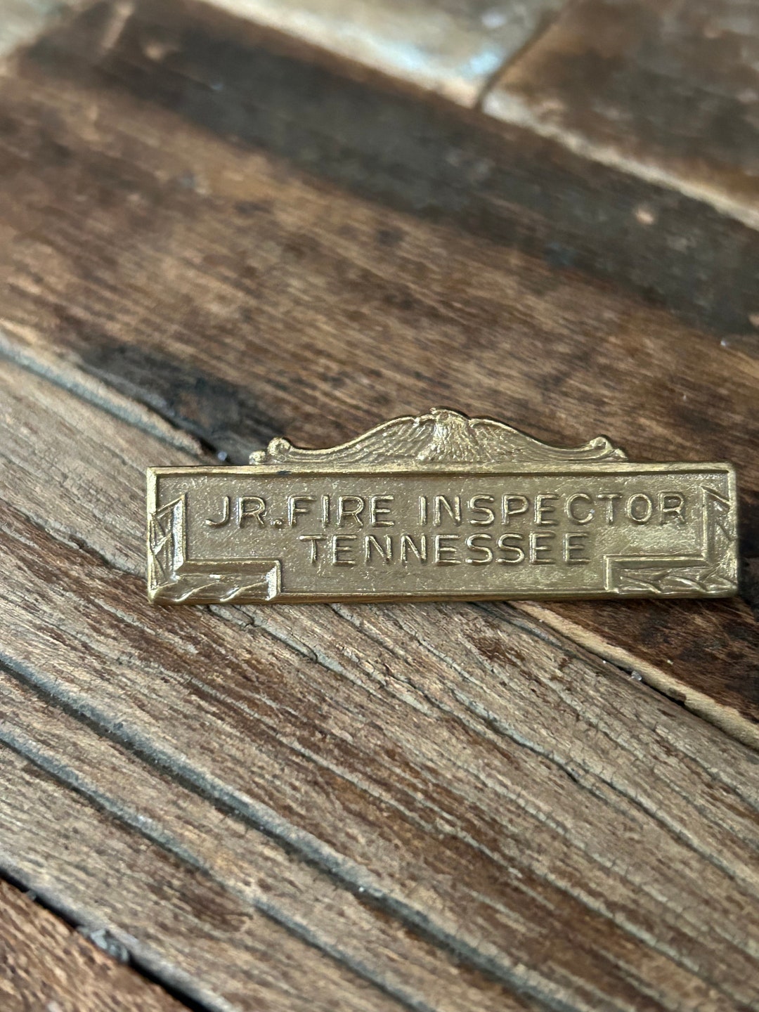 Vintage Tennessee Jr Fire Inspector Lightweight Metal Bar Pin Badge - Etsy