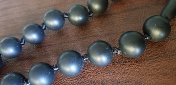 Unique Modernist Rubber Bead Statement Necklace, … - image 5