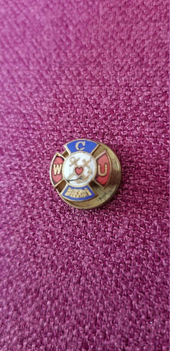 Vintage Whitehead & Hoag WCU Pin, Western Catholi… - image 4