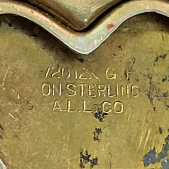 Vintage Gold over Sterling Silver US Navy Sweethe… - image 10