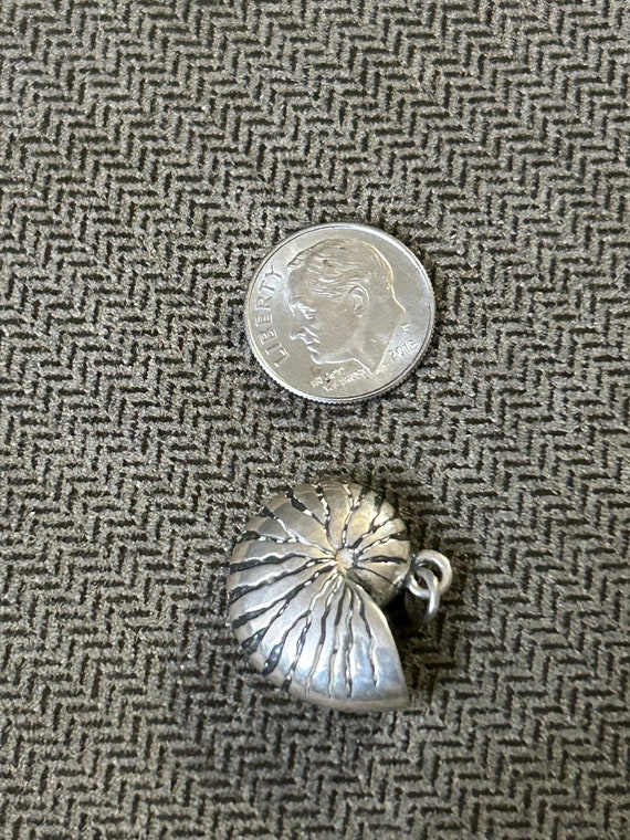 Beautiful Kabana sterling nautilus shell charm/pe… - image 4