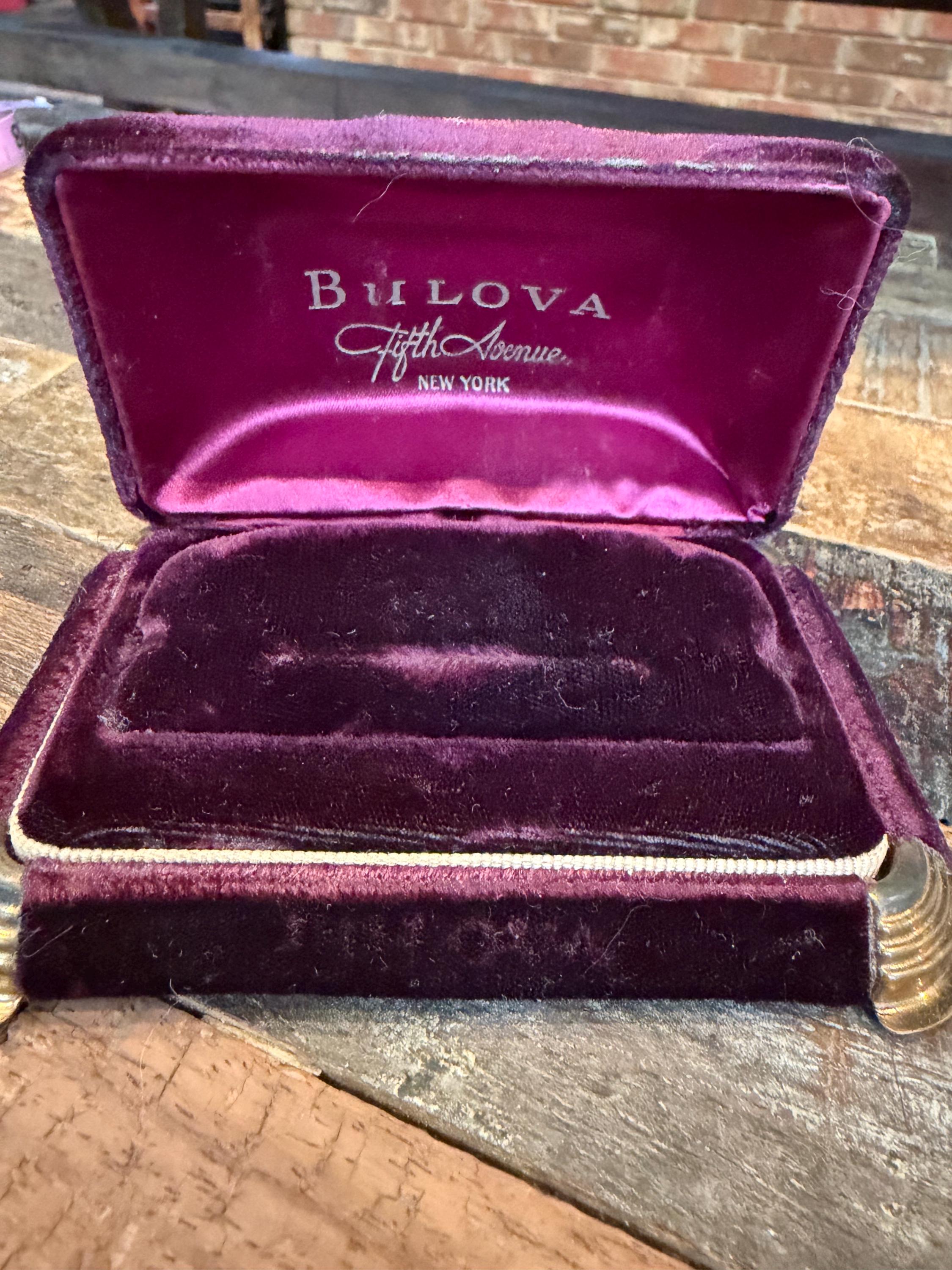 Bulova 14k Rgp Women\'s Bracelet Watch with Purple Presentation Box 1963 Bulova Ladies Watch: 10k Rolled Gold, 23 Jewel  main image 4