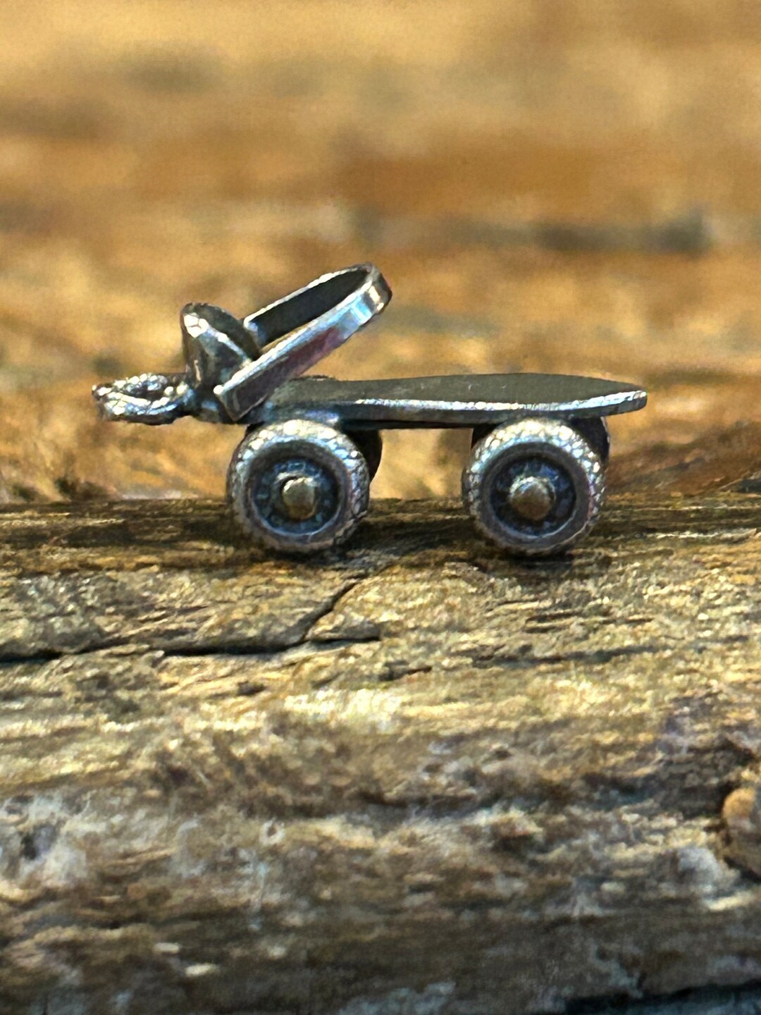 Sterling Old Fashioned Roller Skate Charm for Bracelet Etsy