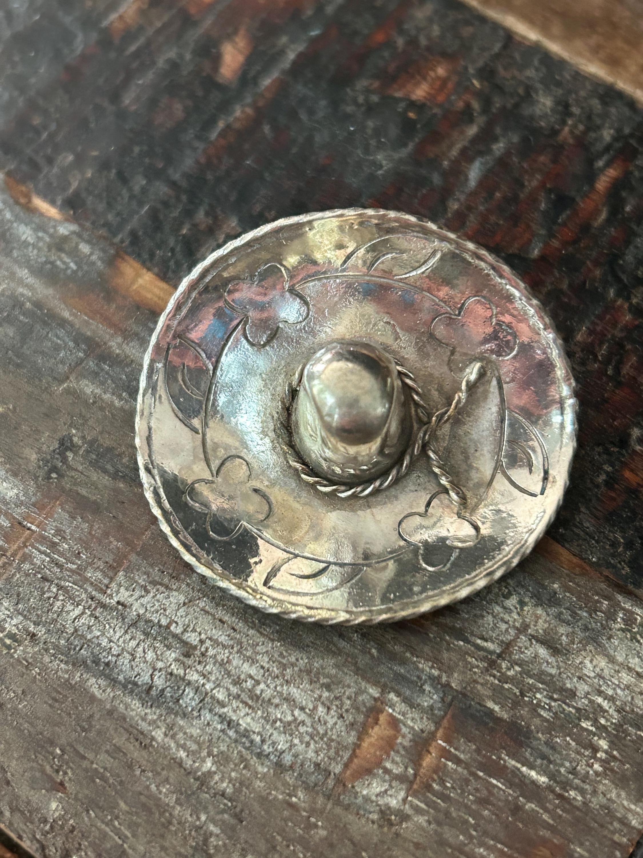 Mexico Silver Brooch - Etsy