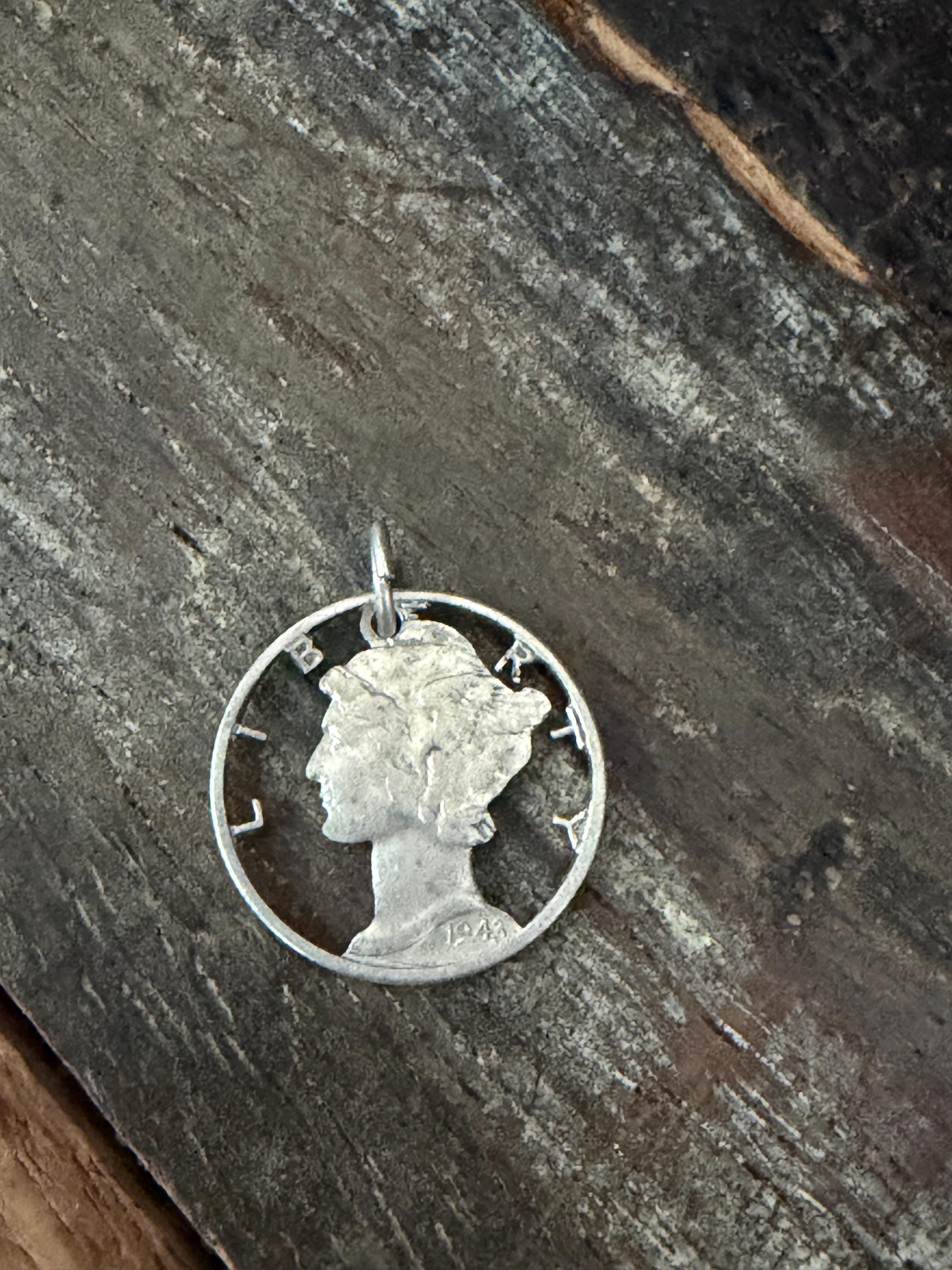 Cut Out Coin Pendant - Etsy