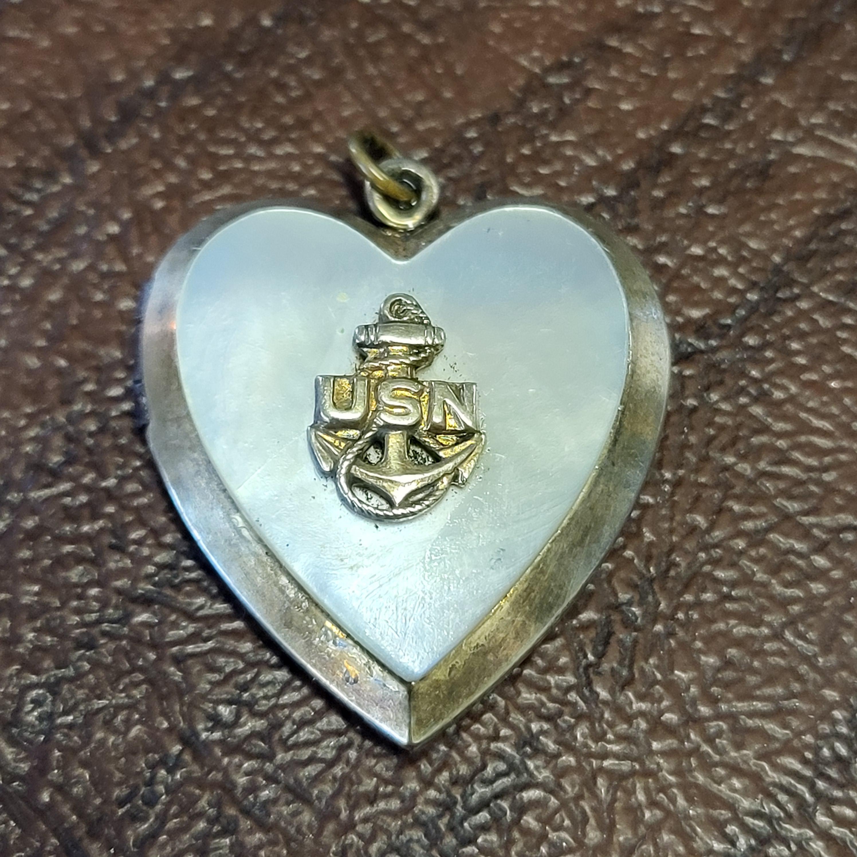 Vintage WWII Era 10K Gold Fill Over Sterling Silver US Navy Sweetheart ...