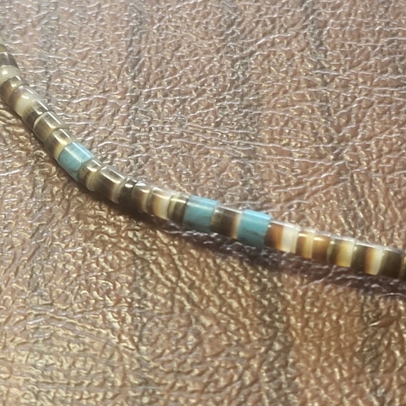 Vintage Heishi Bead Necklace, 17.25 inch Necklace… - image 6