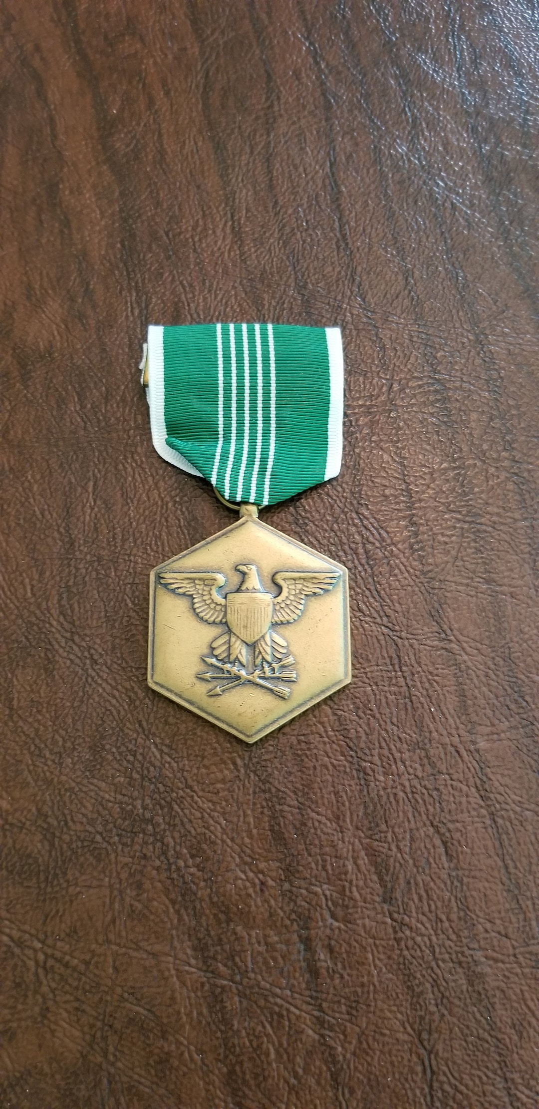Vintage Military Merit Medal, Bronze Army Merit Medal, Eagle Medal
