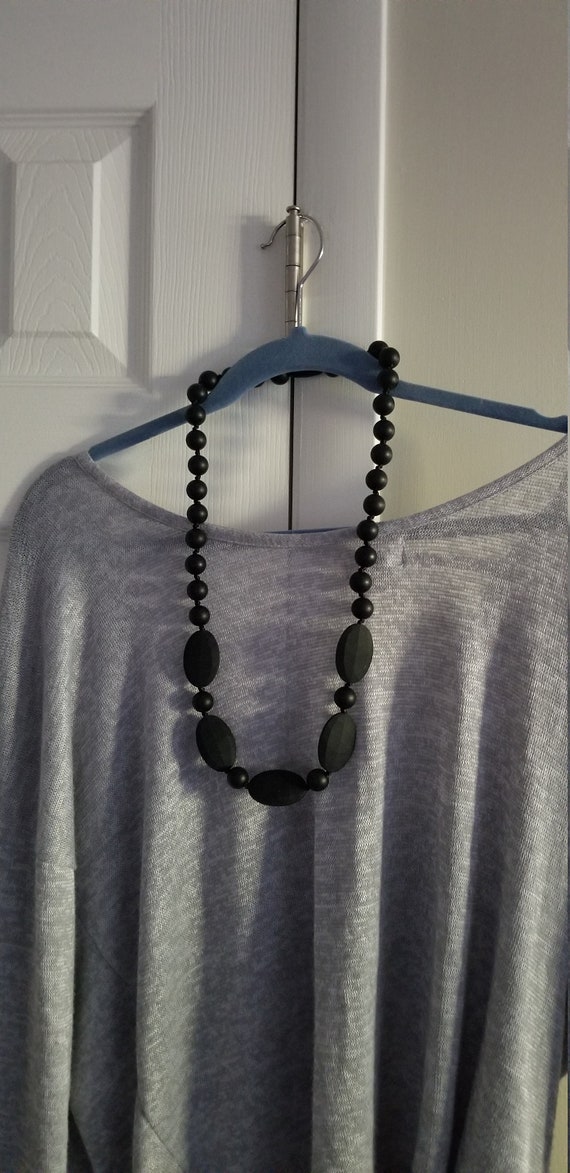 Unique Modernist Rubber Bead Statement Necklace, … - image 9