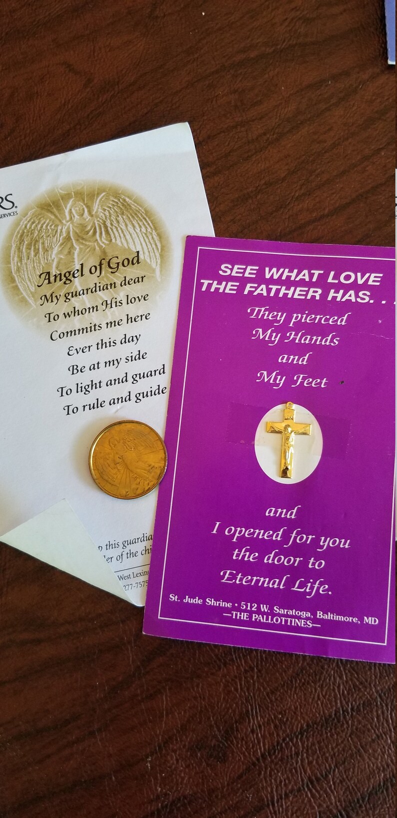 Vintage Lot of Religious Itemslot of Prayer Cards Prayer Etsy