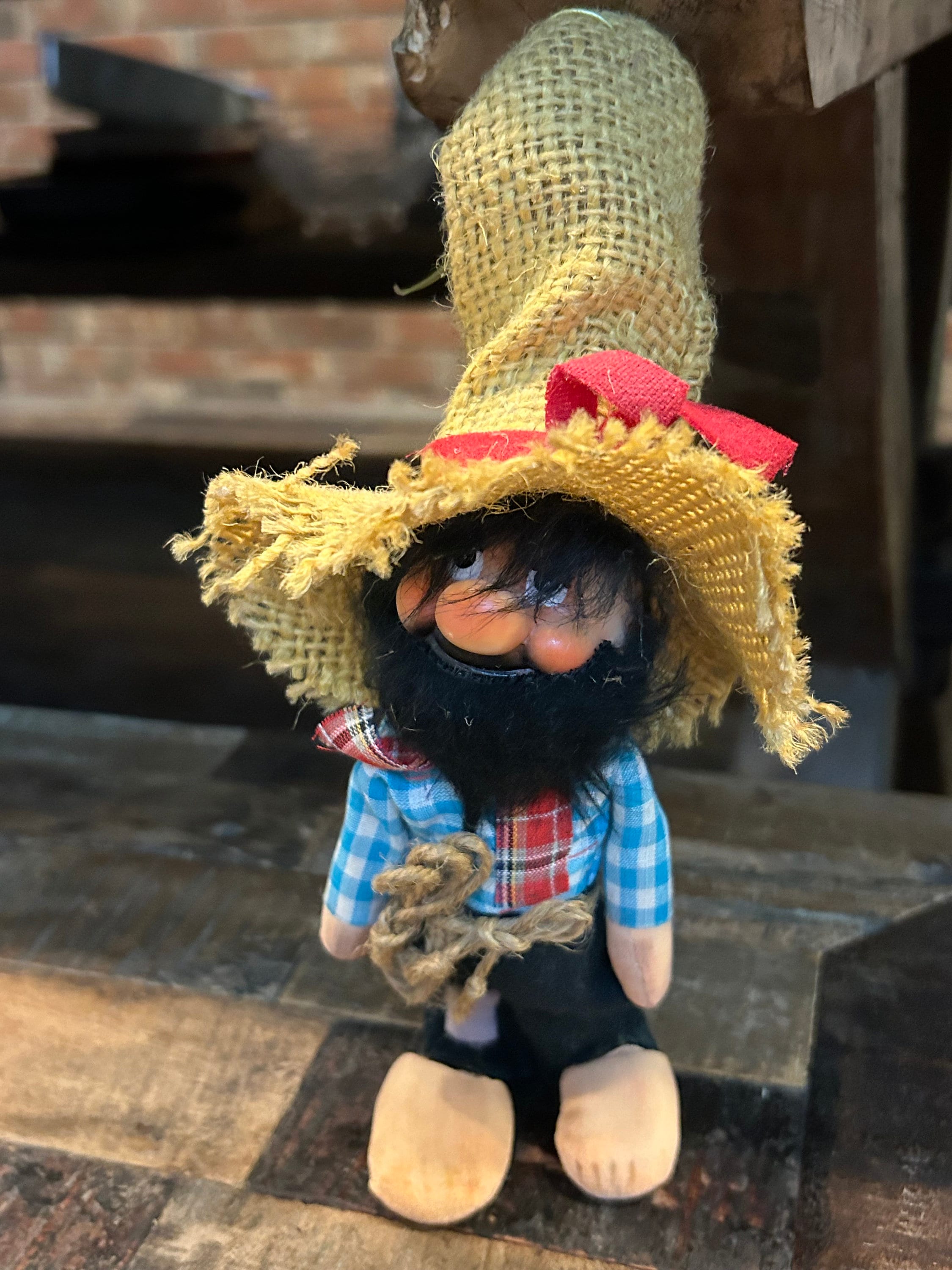 STEINBACH 煙出し人形 1体 Jerry Elsner 8 1/2 Inch Vintage Hillbilly Stockinette Doll