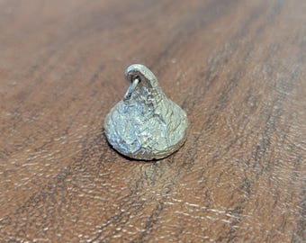 Vintage JCF Sterling Silver Hershey's Kiss Charm/Pendant, Sterling Candy Kiss Pendant, Sterling Charm