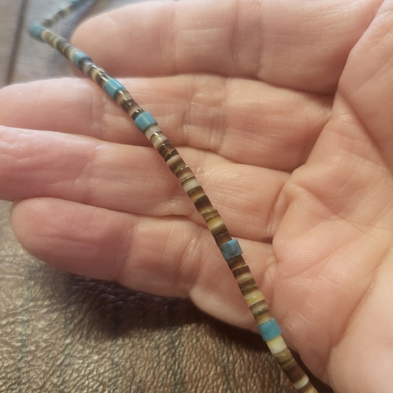 Vintage Heishi Bead Necklace, 17.25 inch Necklace… - image 3