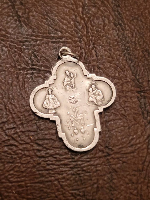 Vintage Sterling Silver 4 Way Cross Medal/Pendant, Lo… - Gem