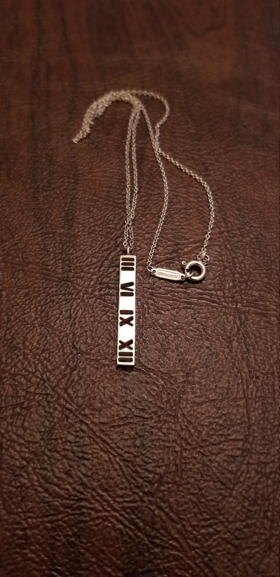 Sterling Silver Atlas Bar Necklace Bar 